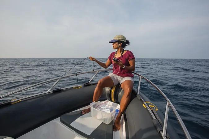 Asha de Vos (shown here in 2015) Sri Lanka’s blue whales 